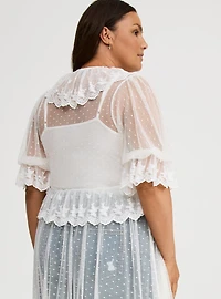 Lace Ruffle Tier Kimono