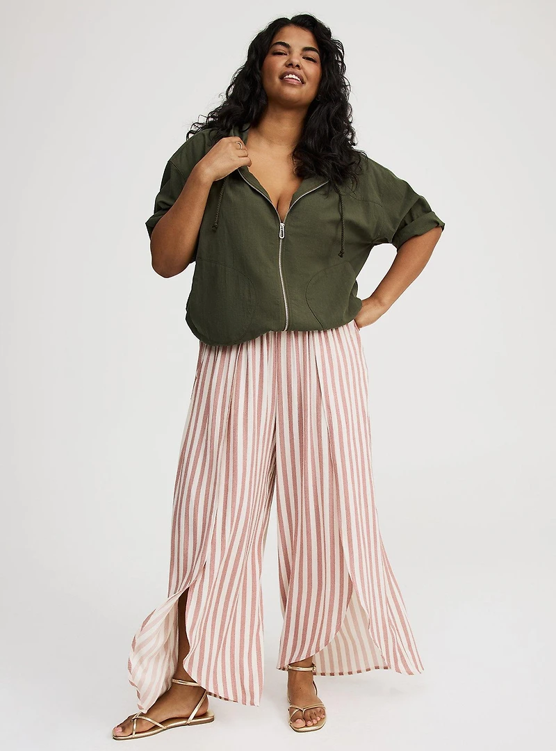 Cropped Cotton Hoodie
