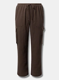 High-Rise Straight-Leg Cargo Pant