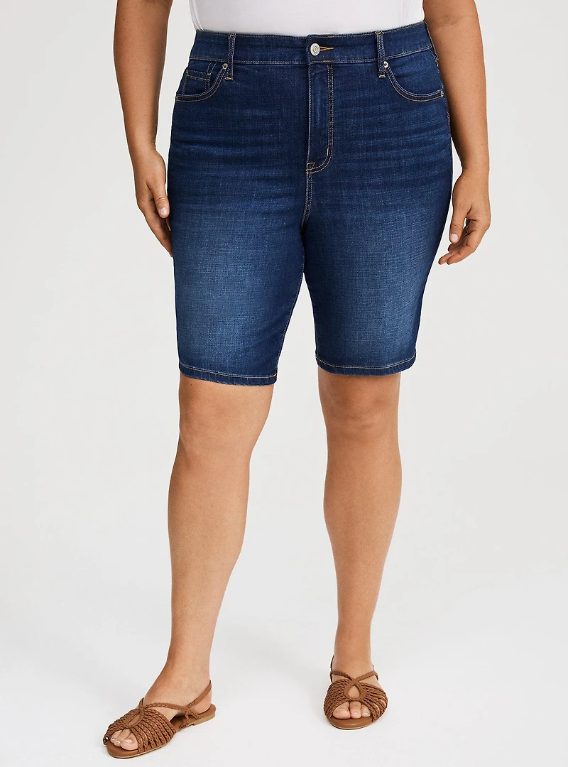 Perfect High-Rise Bermuda Jean Short