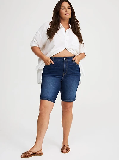 Perfect High-Rise Bermuda Jean Short