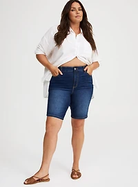 Perfect High-Rise Bermuda Jean Short
