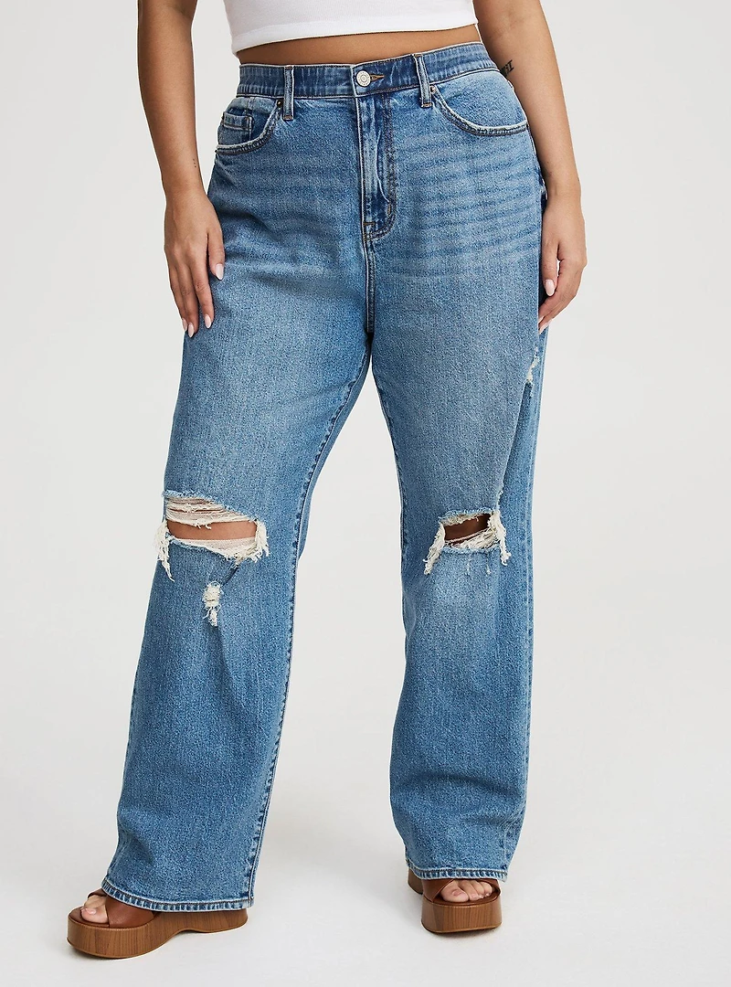 Baggy High-Rise Straight Jean