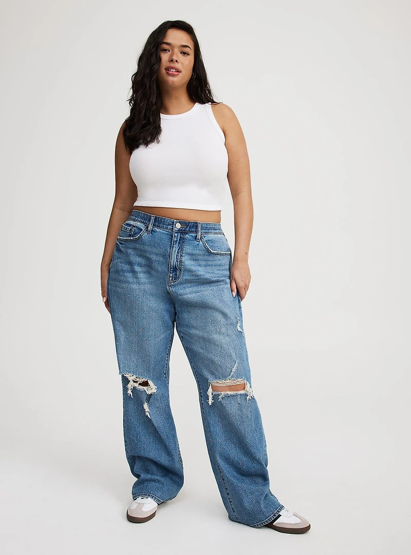 Baggy High-Rise Straight Jean