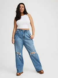 Baggy High-Rise Straight Jean
