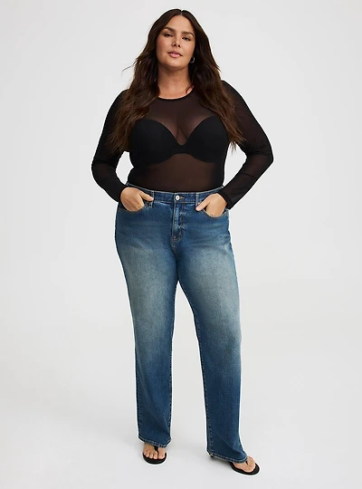 Baggy High-Rise Straight Jean