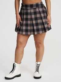 High-Rise Box-Pleat Skort