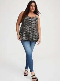 Challis Drop Waist Tiered Cami