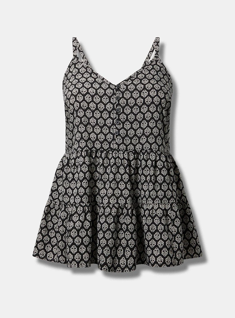 Challis Drop Waist Tiered Cami