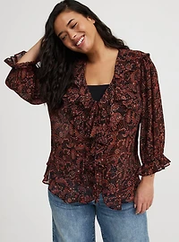 Tiered Ruffle Blouse