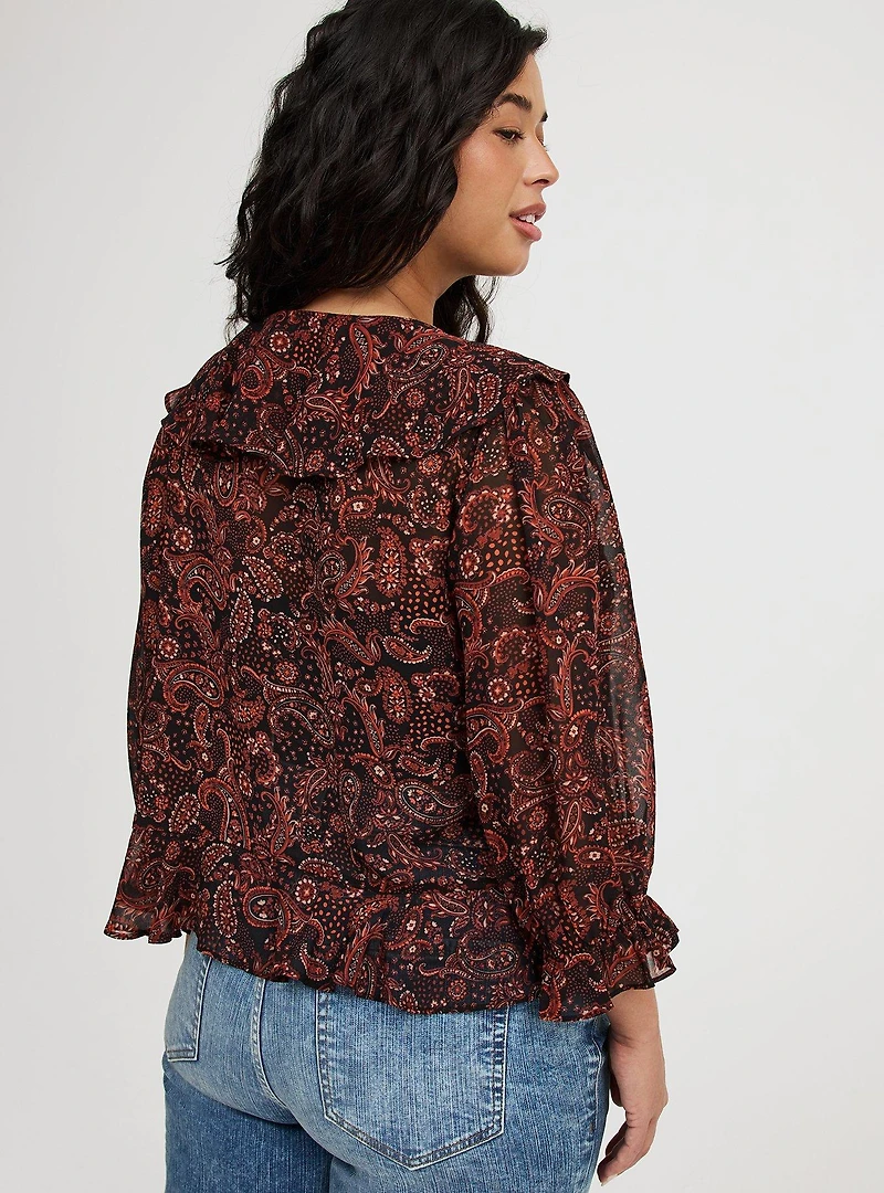 Tiered Ruffle Blouse