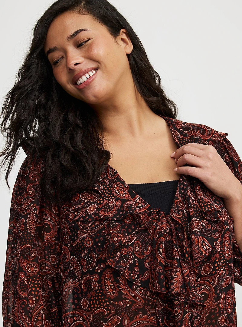 Tiered Ruffle Blouse