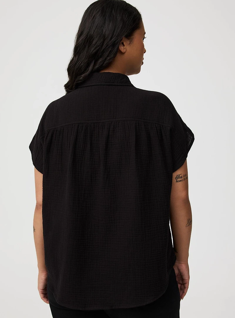 Dolman Cotton Gauze Shirt