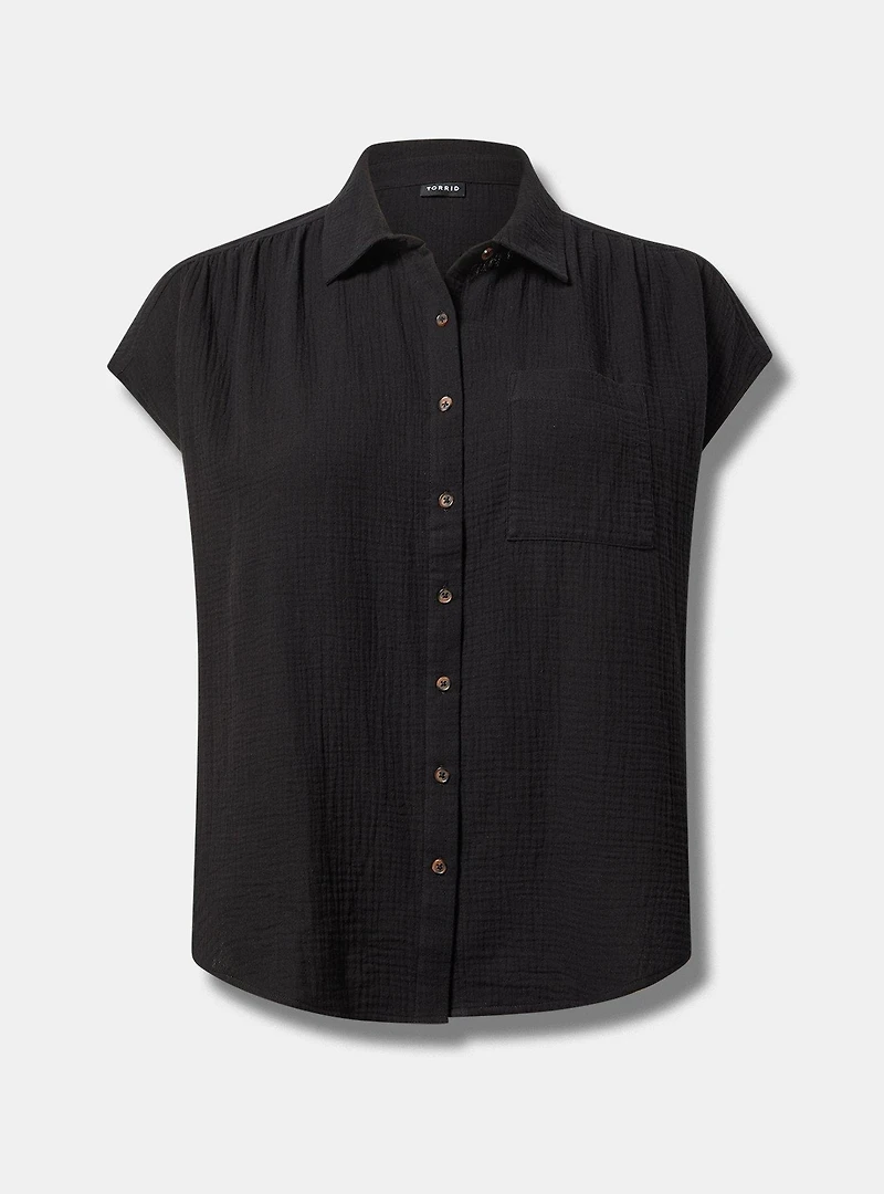 Dolman Cotton Gauze Shirt