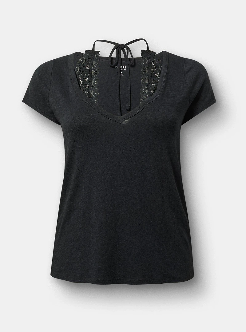Lace-Up Eyelet Bustier