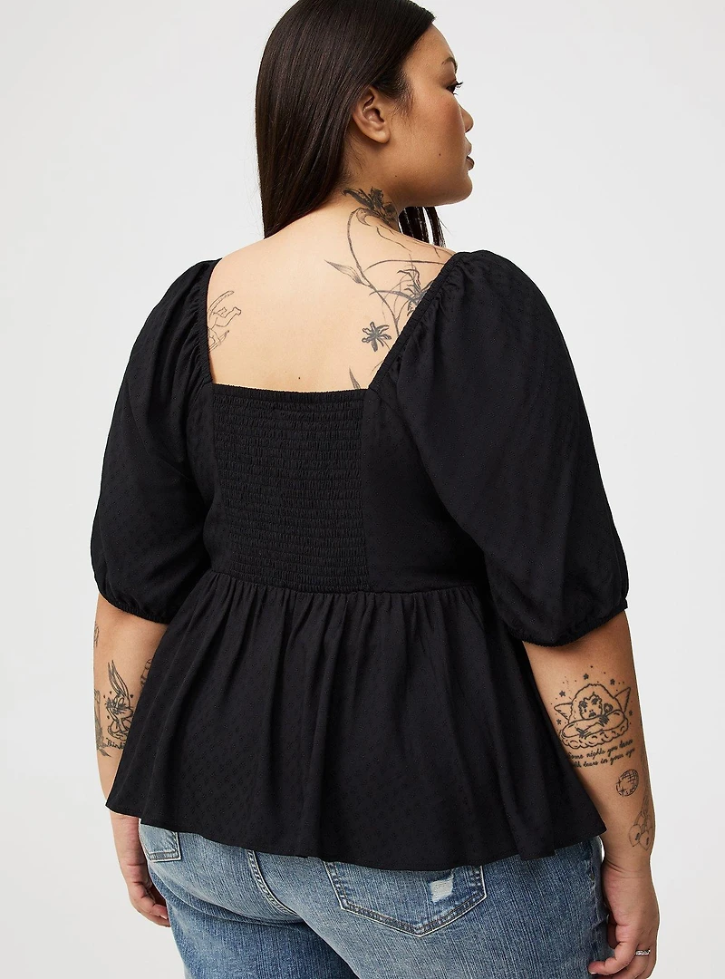 Peplum Sweetheart Top