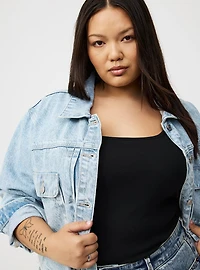 Vintage Denim Trucker Jacket