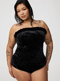 Halloween Velour Cat Bodysuit
