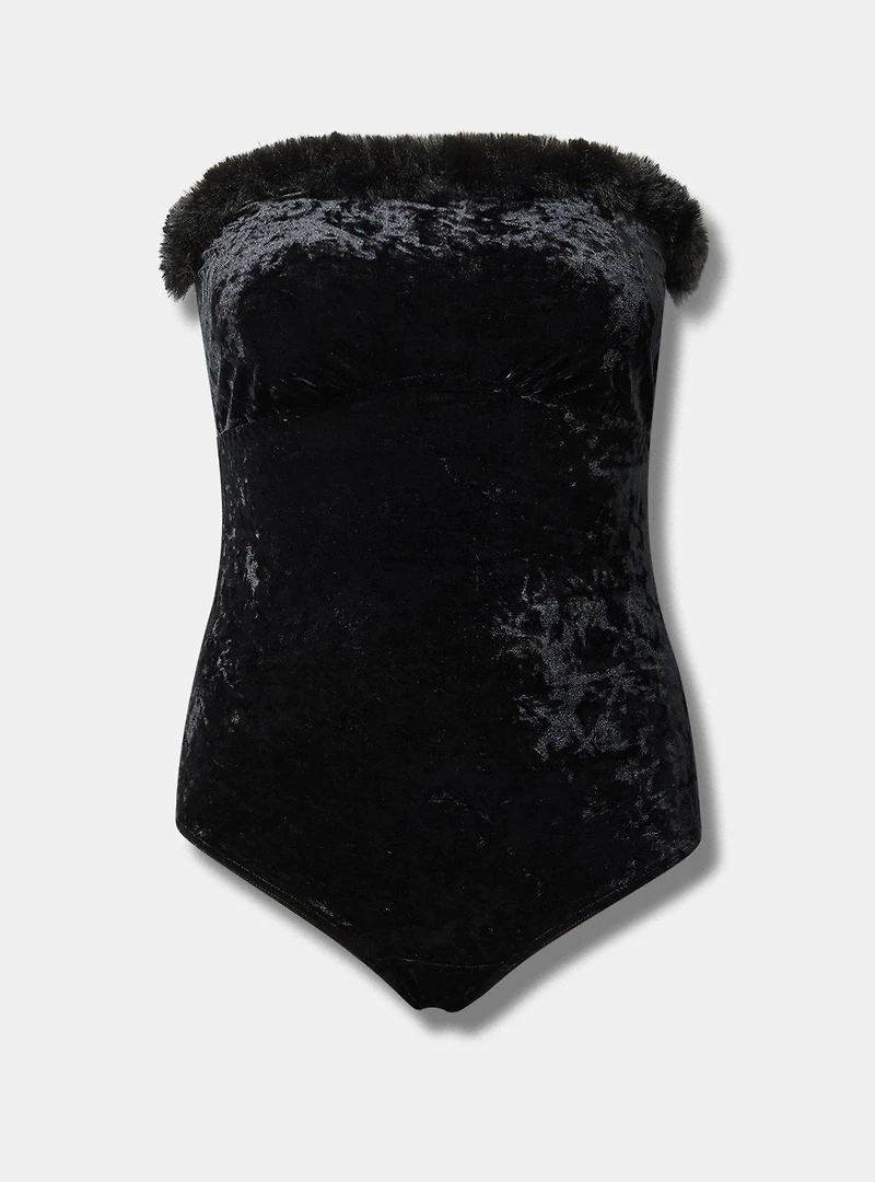 Halloween Velour Cat Bodysuit