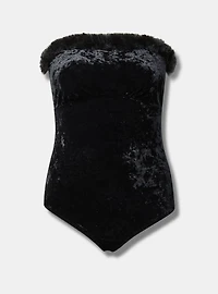 Halloween Velour Cat Bodysuit