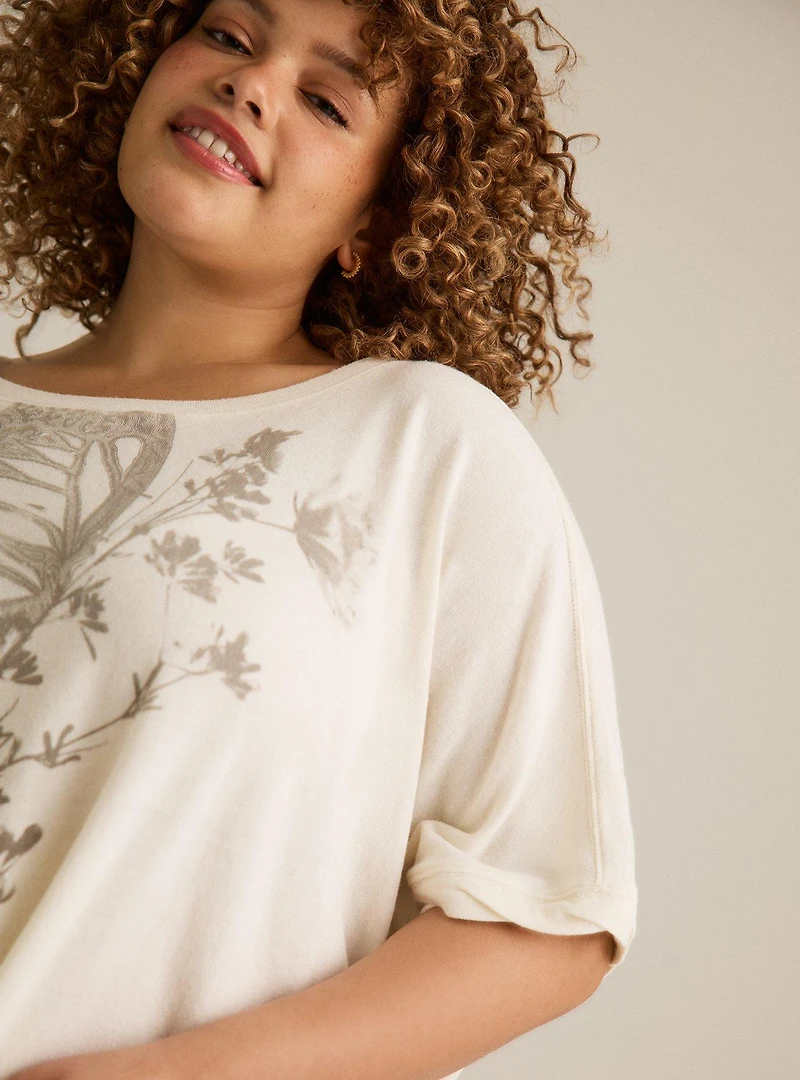 Festi Oversized Jersey Dolman Tee