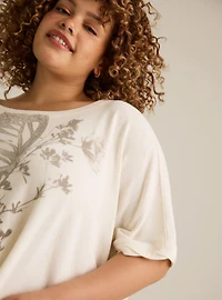 Festi Oversized Jersey Dolman Tee