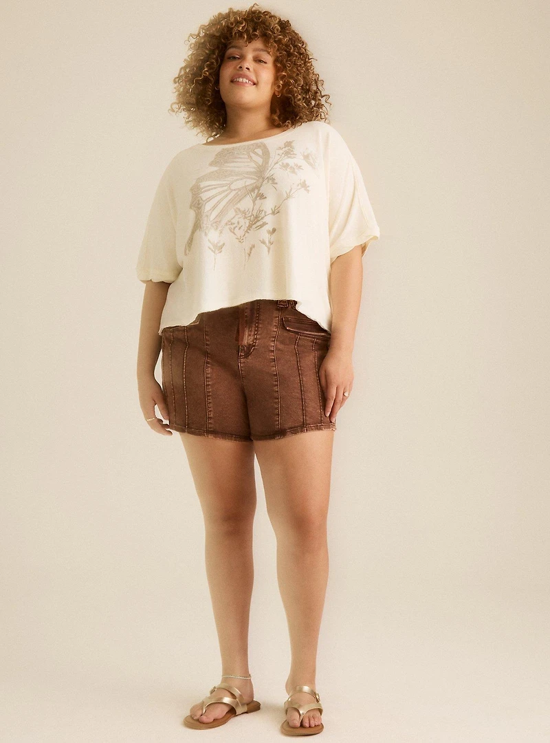 Festi Oversized Jersey Dolman Tee