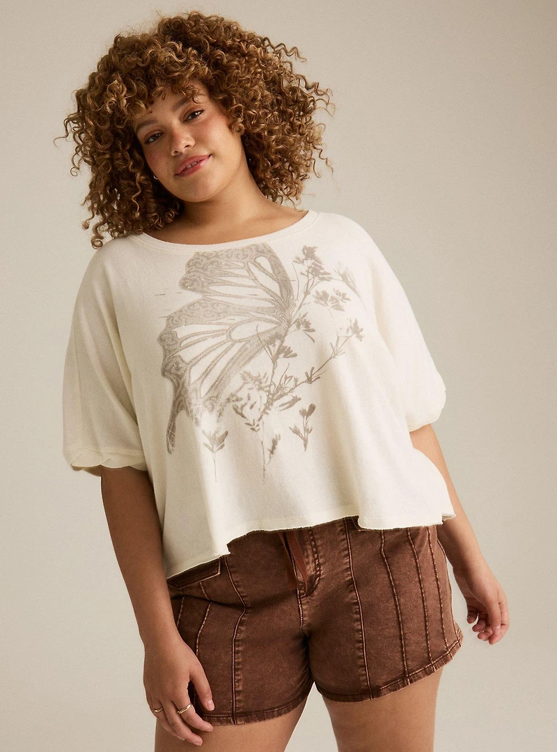 Festi Oversized Jersey Dolman Tee