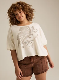 Festi Oversized Jersey Dolman Tee