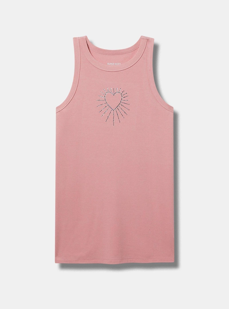 Super Soft Rib High Neck Tank