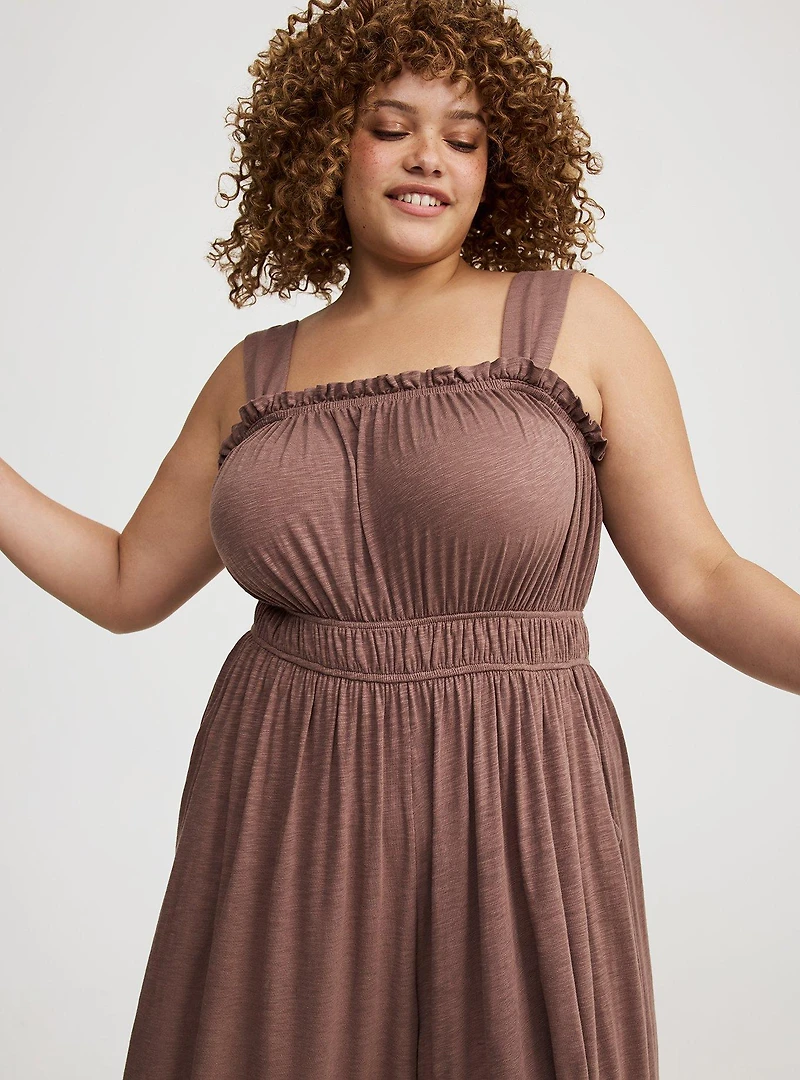 Shirred Jumpsuit