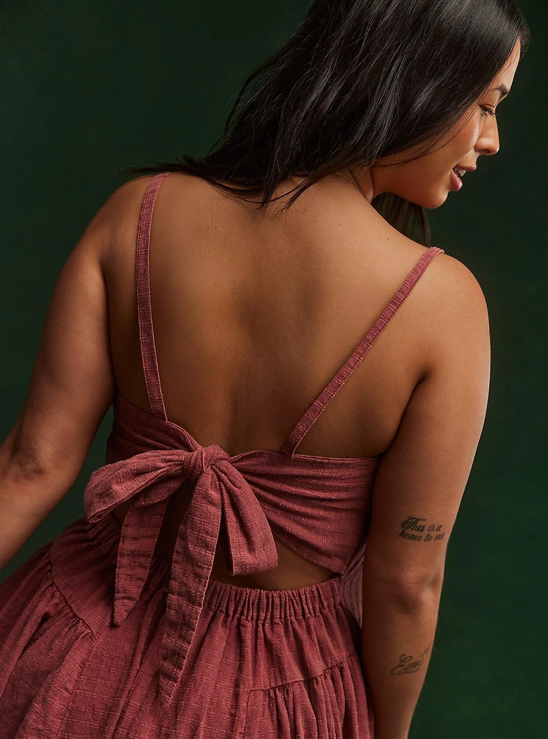 Festi Tie-Back Maxi Dress
