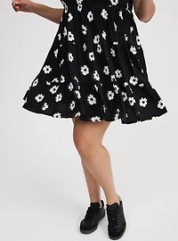 Tiered Sweetheart Mini Dress