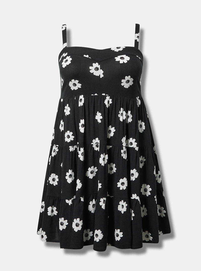 Tiered Sweetheart Mini Dress