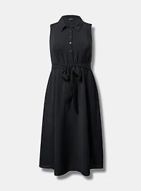 Collared Midi Shirt Dress