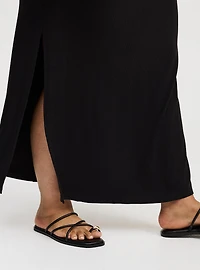 Side Slit Column Maxi Dress