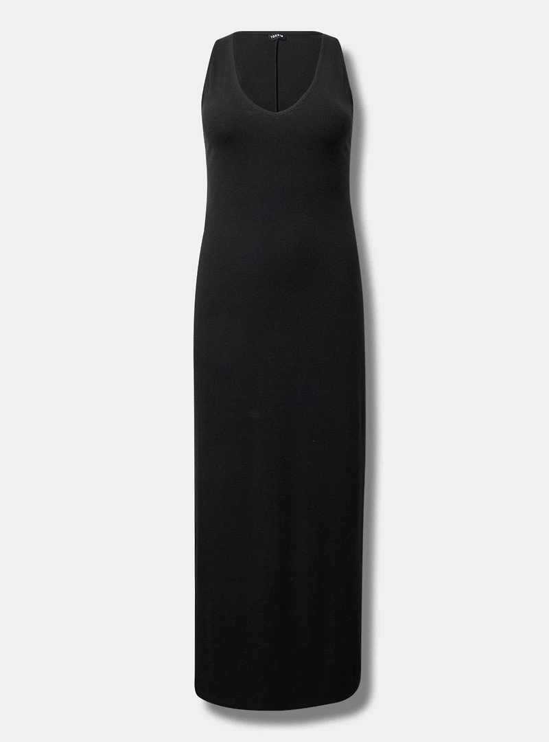 Side Slit Column Maxi Dress