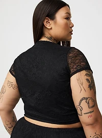 Lace Crop Top & Maxi Skirt Set