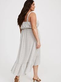 Surplice Ruffle Maxi Dress
