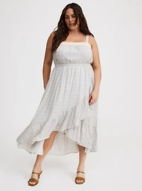Surplice Ruffle Maxi Dress