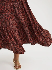 Maxi Tiered Hanky-Hem Dress