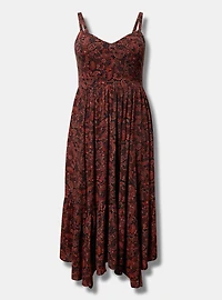 Maxi Tiered Hanky-Hem Dress