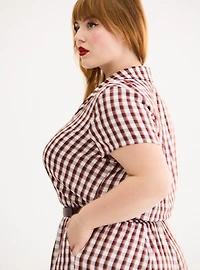 Retro Chic Collared Short Jumpsuit