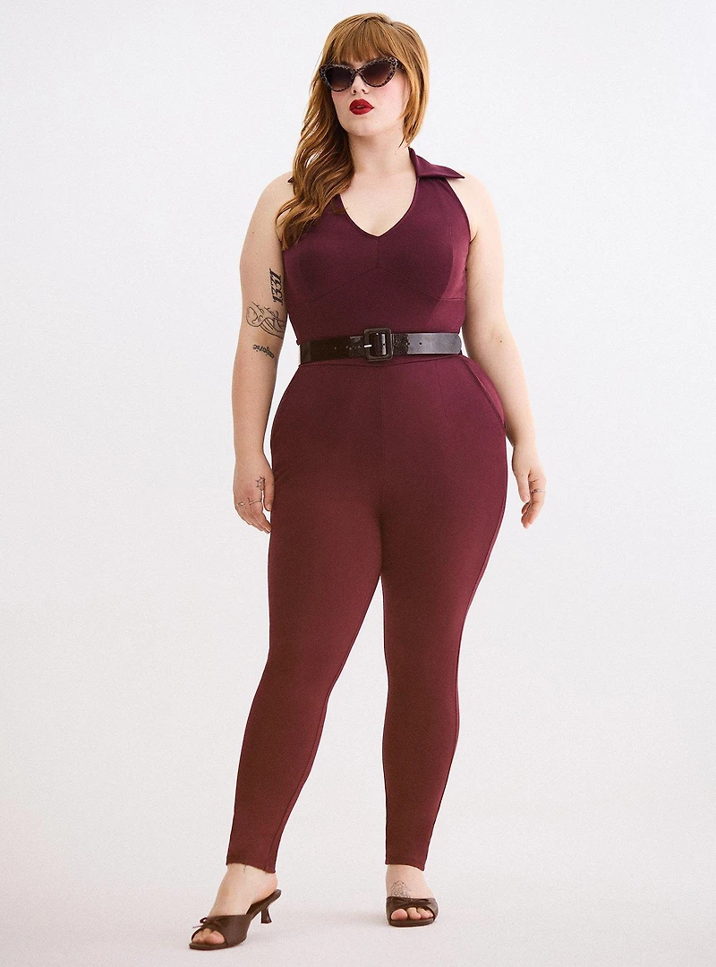 Retro Chic Halter Jumpsuit