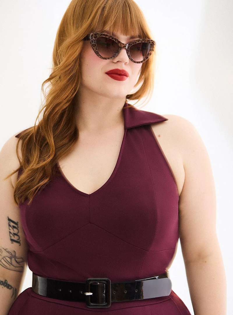 Retro Chic Halter Jumpsuit