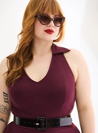 Retro Chic Halter Jumpsuit