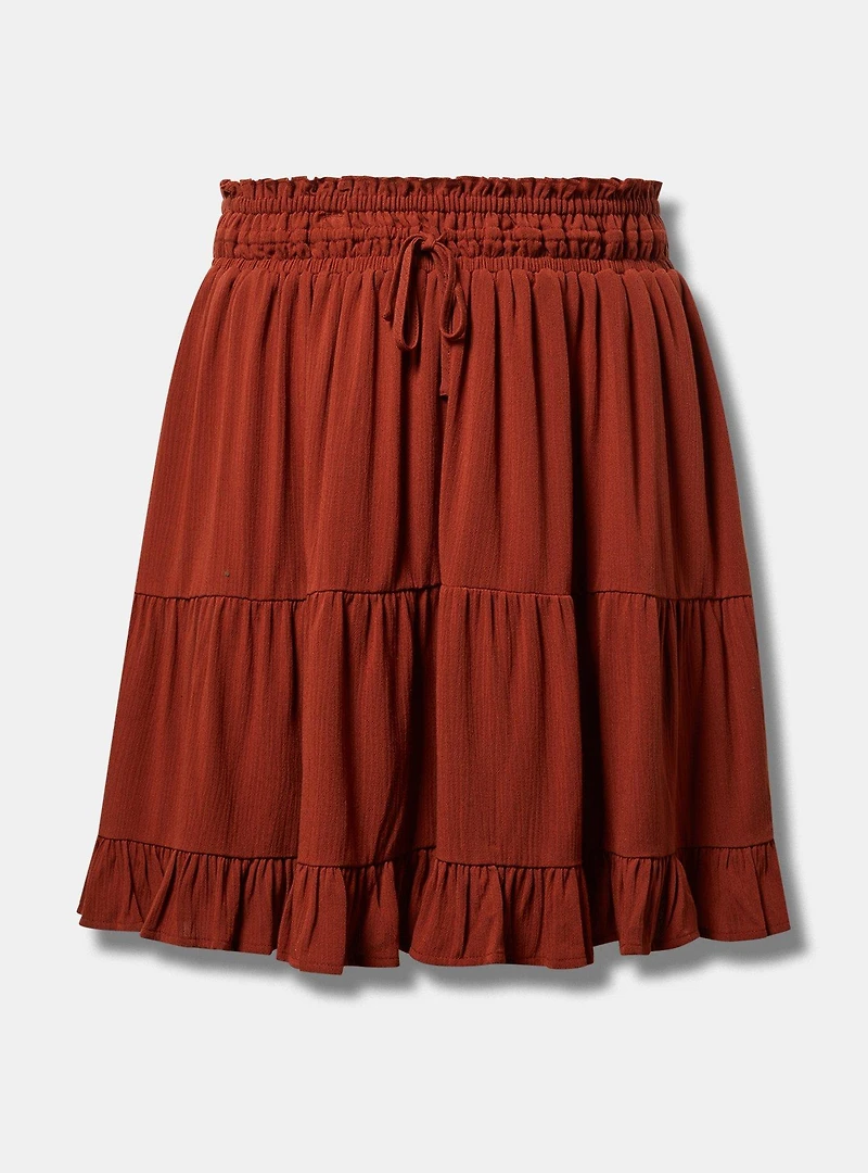 Tiered Ruffle Prairie Mini Skirt