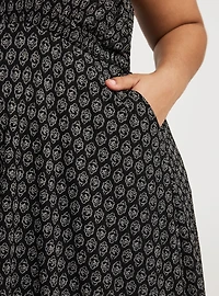 Strappy Tea Length Dress