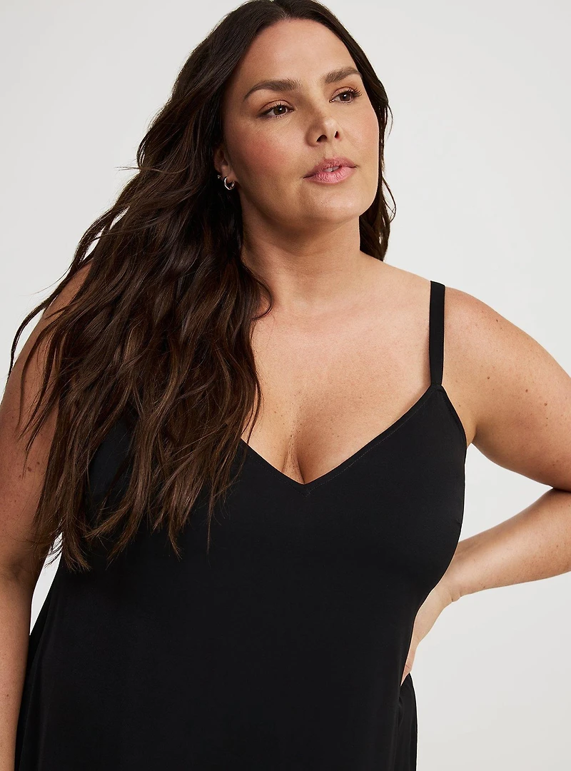 Asymmetrical Tier Slip Dress