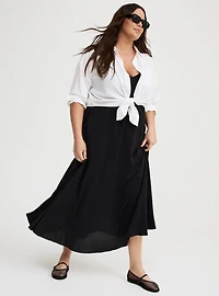 Asymmetrical Tier Slip Dress
